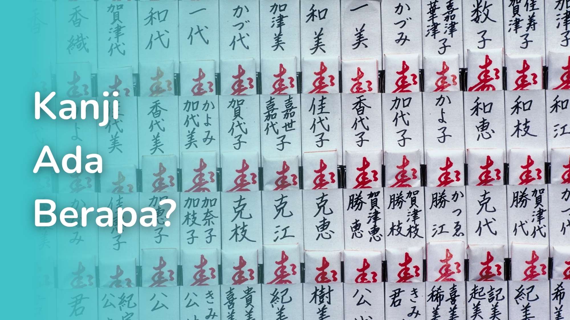 susunan huruf kanji