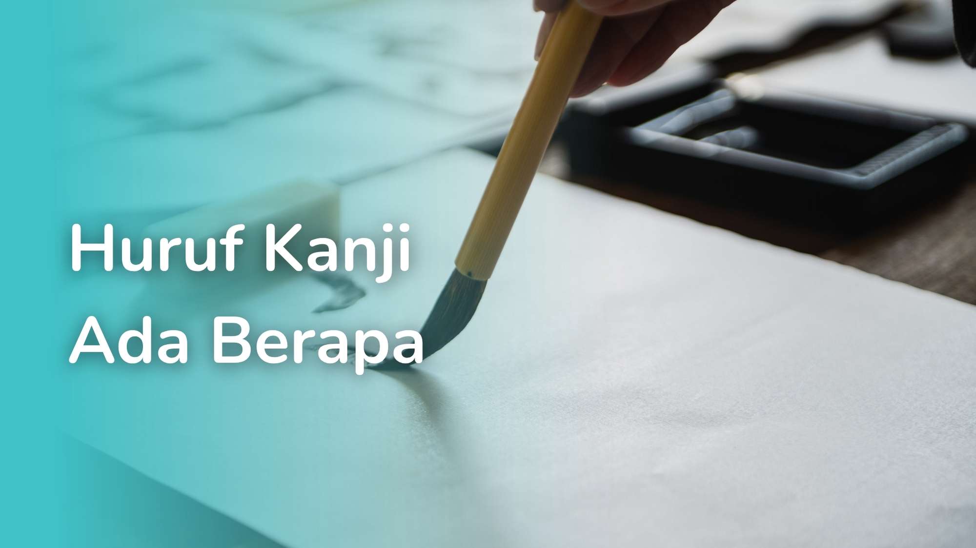 coretan tinta untuk menulis huruf kanji